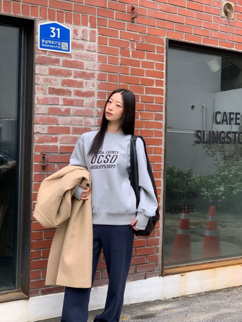 A Flan東大門㊣實拍女裝新款真品推薦25秋冬休閑熱賣時尚衛衣A:FLAN EDITION衛衣