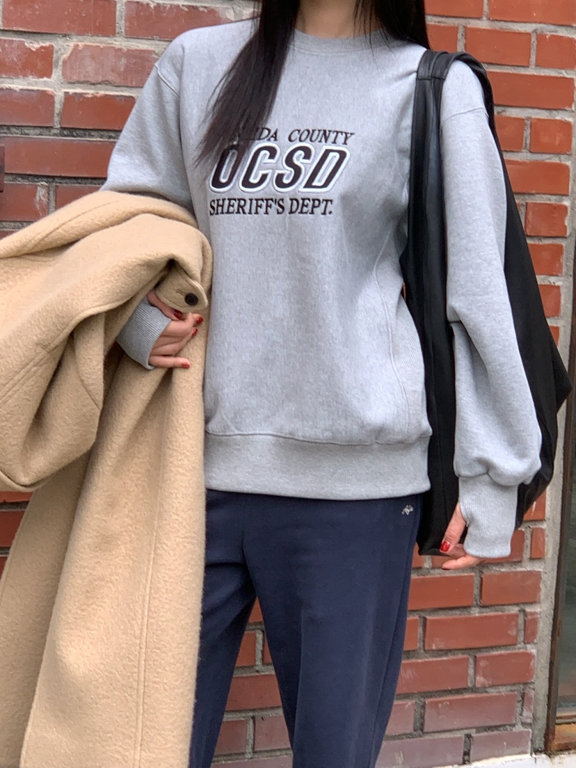 A Flan東大門㊣實拍女裝新款真品推薦25秋冬休閑熱賣時尚衛衣A:FLAN EDITION衛衣