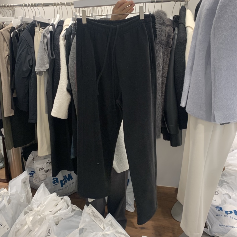 UNDERSTANDING東大門㊣代購女裝新品時尚25秋冬休閑褲加絨抓絨UNDERSTANDING休閑褲圖色2