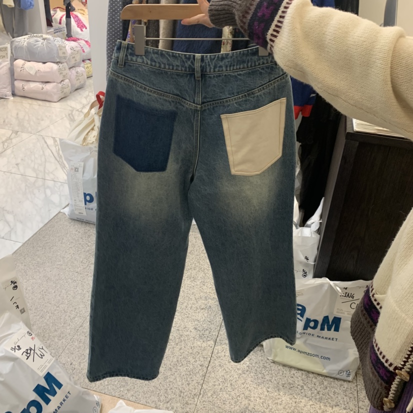 DOHWAJI東大門㊣代購女士新款25秋冬休閑時尚熱賣職業牛仔褲DOHWAJI牛仔褲