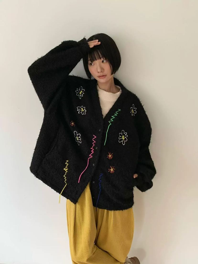 VENTI東大門㊣直郵女裝新款推薦熱賣時尚人氣真品休閑夾克刺繡VENTI夾克圖色2