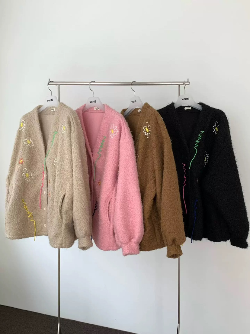 VENTI東大門㊣直郵女裝新款推薦熱賣時尚人氣真品休閑夾克刺繡VENTI夾克圖色4左一色
