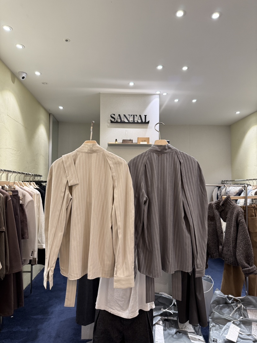 SANTAL東大門㊣直郵女士新品真品時尚人氣25秋冬襯衫蕾絲衫SANTAL襯衫/蕾絲衫