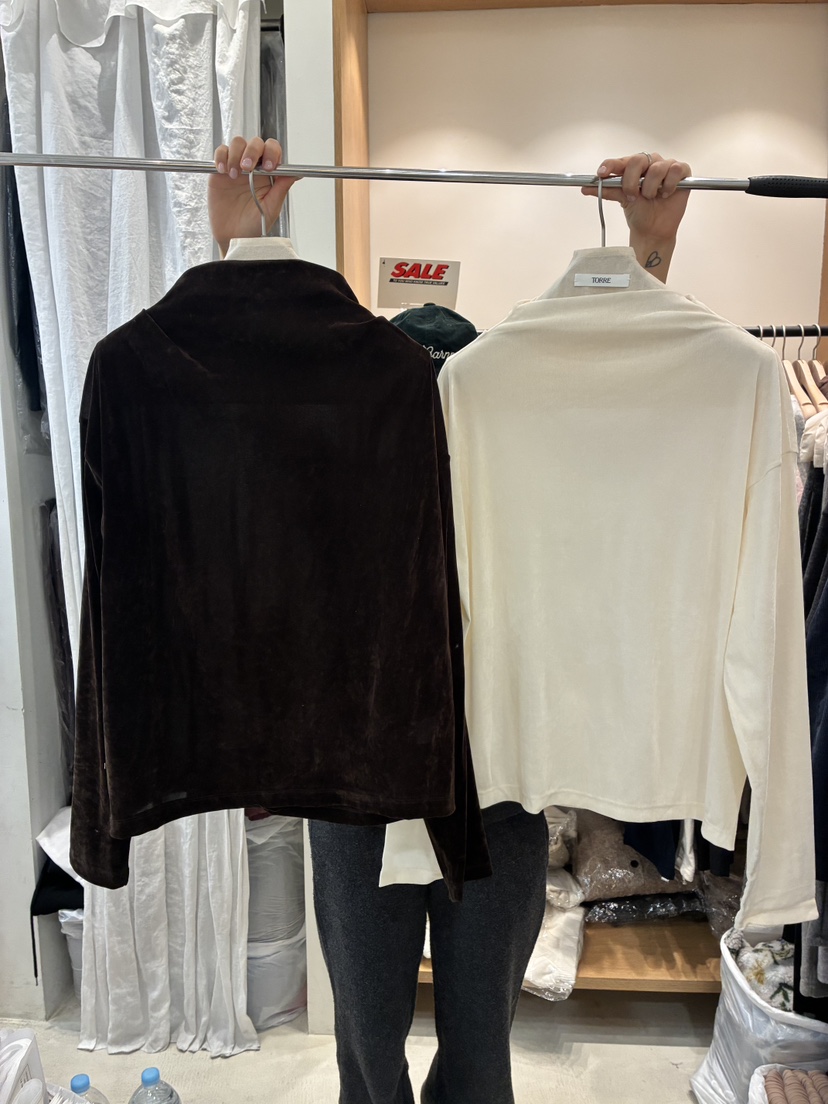 TORRE韓國代購㊣女士新款休閑熱賣推薦人氣時尚職業長袖T恤TORRE長袖T恤