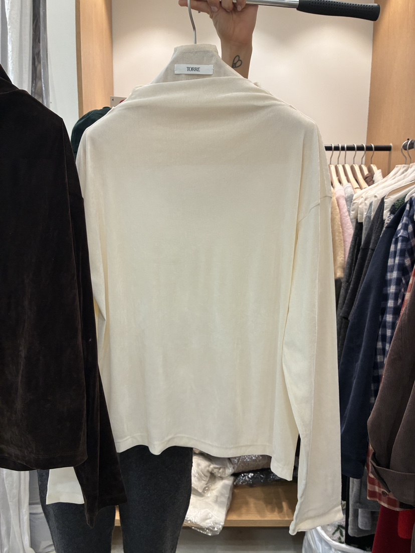 TORRE韓國代購㊣女士新款休閑熱賣推薦人氣時尚職業長袖T恤TORRE長袖T恤圖色1