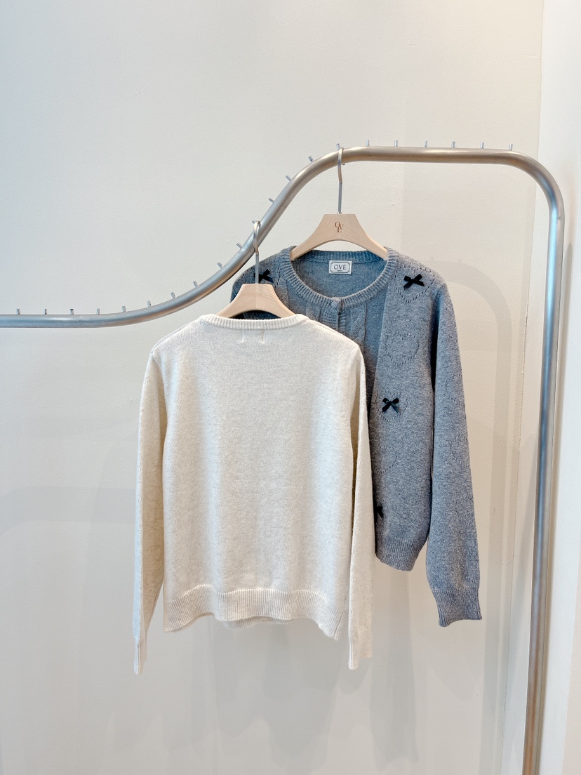 OVE韓國代購㊣女士新品25秋冬熱賣推薦職業時尚人氣針織衫開衫OVE針織衫