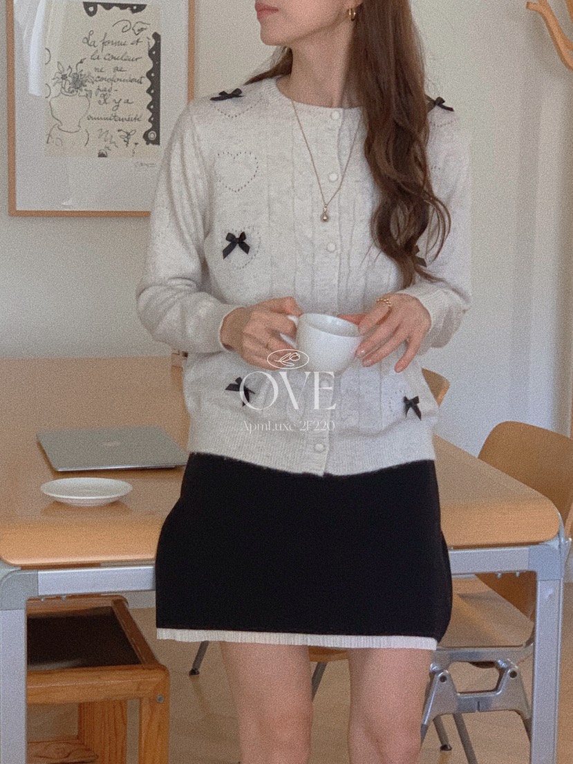 OVE韓國代購㊣女士新品25秋冬熱賣推薦職業時尚人氣針織衫開衫OVE針織衫