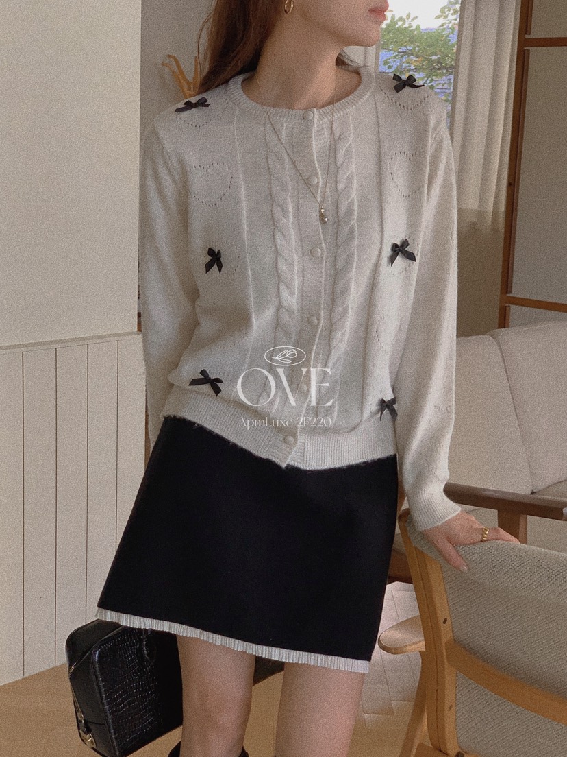 OVE韓國代購㊣女士新品25秋冬熱賣推薦職業時尚人氣針織衫開衫OVE針織衫