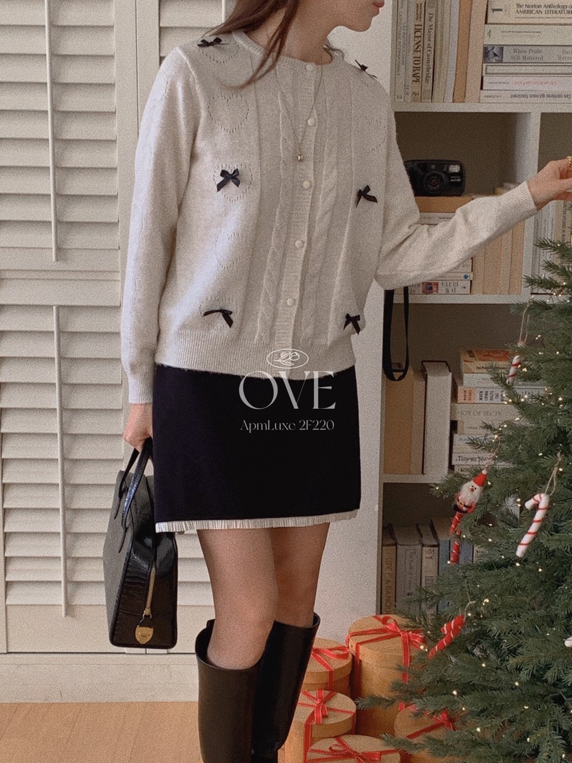 OVE韓國代購㊣女士新品25秋冬熱賣推薦職業時尚人氣針織衫開衫OVE針織衫