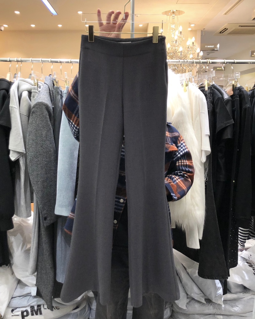 WORK SHOP東大門㊣代購女士新款推薦職業25秋冬真品休閑褲Work_shop休閑褲圖色1墨色