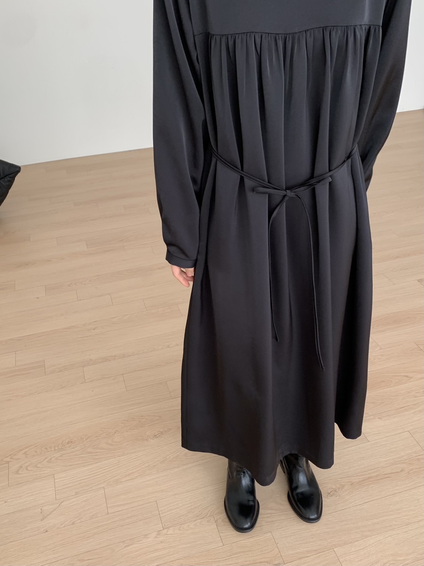 LOVE MY SANTA東大門㊣實拍女士新款真品推薦25秋冬連衣裙褶皺Santa/LOVE MY SANTA連衣裙