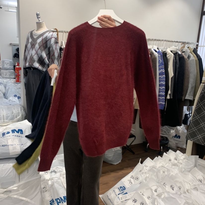 UNDERSTANDING東大門㊣實拍女裝新款休閑職業真品毛衣安哥拉UNDERSTANDING毛衣