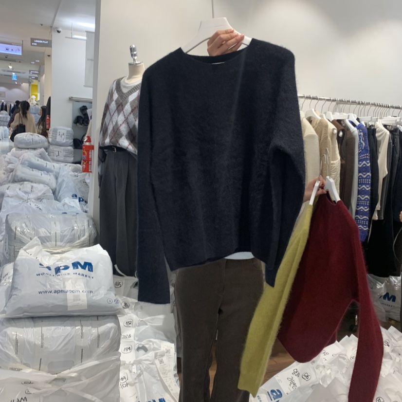 UNDERSTANDING東大門㊣實拍女裝新款休閑職業真品毛衣安哥拉UNDERSTANDING毛衣圖色2