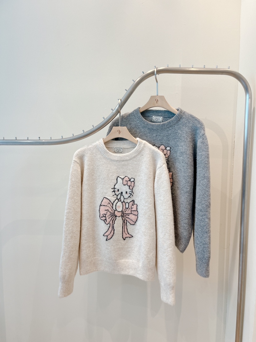 OVE東大門㊣代購女士新款推薦人氣25秋冬真品熱賣休閑針織衫OVE針織衫