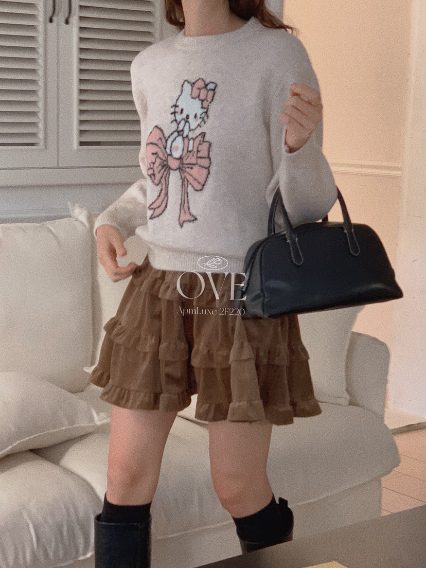 OVE東大門㊣代購女士新款推薦人氣25秋冬真品熱賣休閑針織衫OVE針織衫