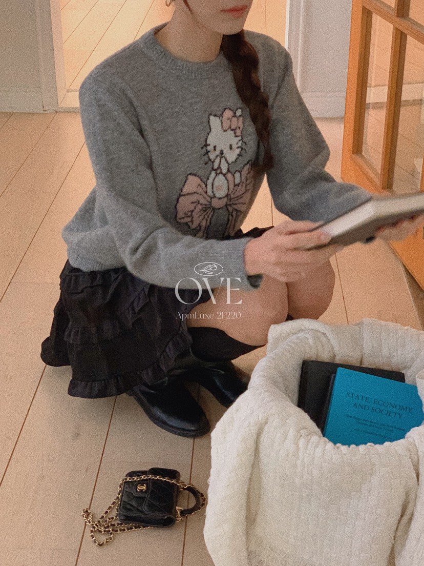 OVE東大門㊣代購女士新款推薦人氣25秋冬真品熱賣休閑針織衫OVE針織衫