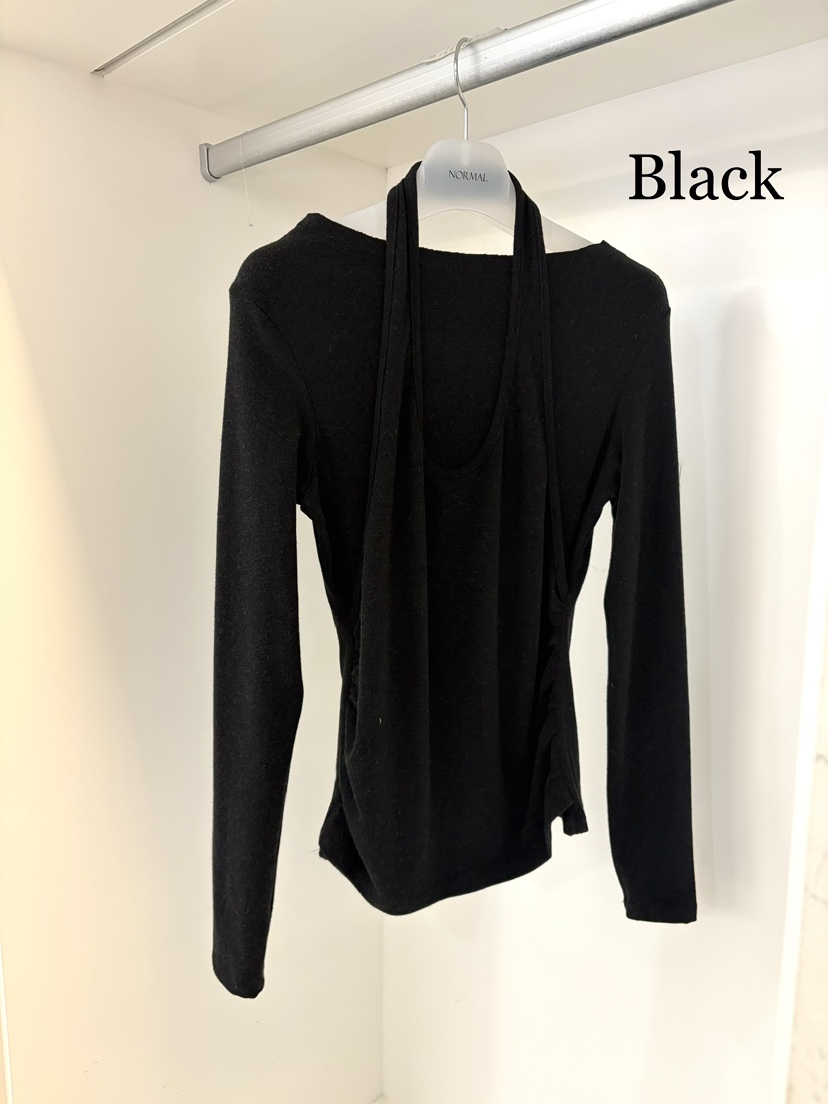 NORMAL東大門㊣直郵女裝新款25秋冬推薦職業時尚真品長袖T恤NORMAL長袖T恤圖色2