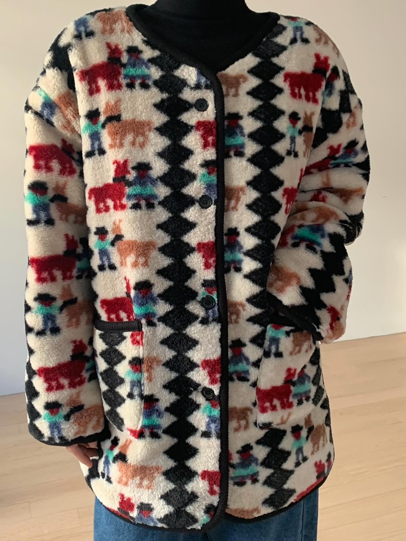 LOVE MY SANTA東大門㊣代購女士新款推薦25秋冬職業休閑夾克Santa/LOVE MY SANTA夾克圖色1