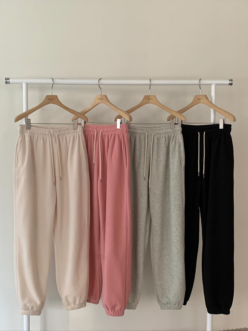 LOVE MY SANTA東大門㊣實拍女士新款熱賣時尚25秋冬休閑褲抓絨Santa/LOVE MY SANTA休閑褲