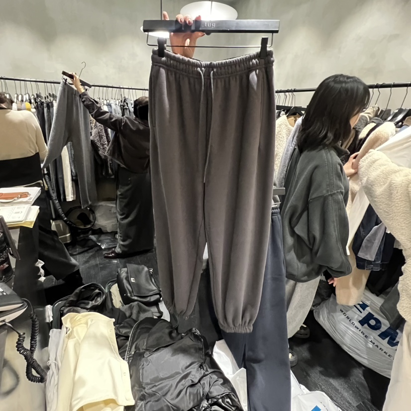 TUG韓國直郵㊣女士新款熱賣推薦真品時尚人氣25秋冬休閑褲加絨TUG休閑褲圖色1