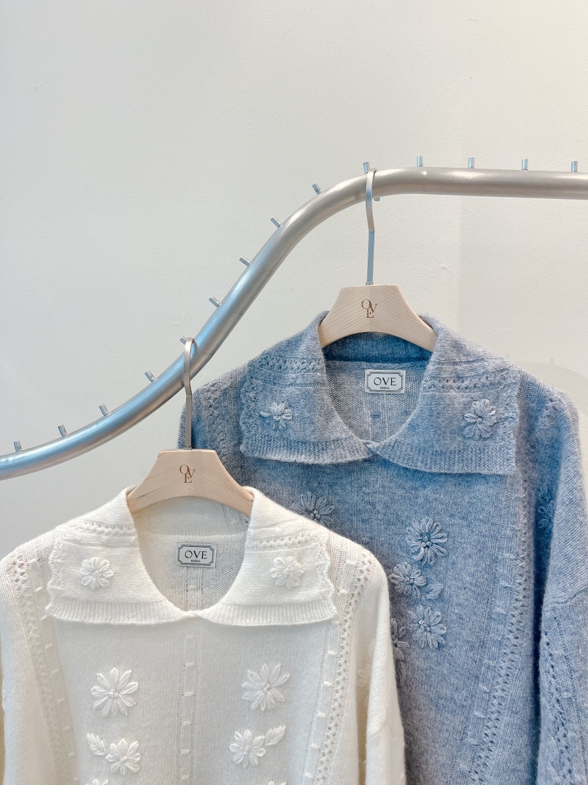 OVE韓國代購㊣女士新品休閑熱賣推薦25秋冬時尚職業人氣針織衫OVE針織衫