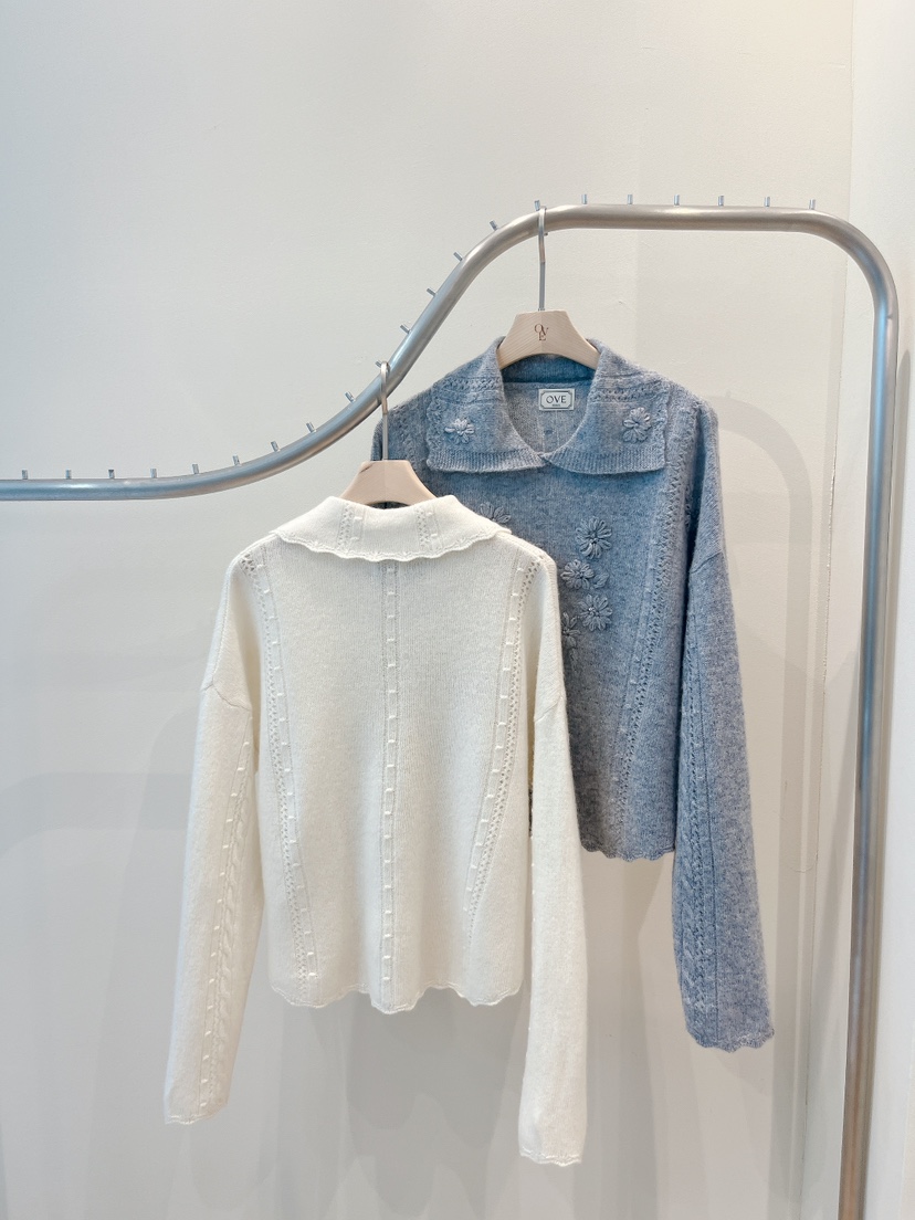 OVE韓國代購㊣女士新品休閑熱賣推薦25秋冬時尚職業人氣針織衫OVE針織衫