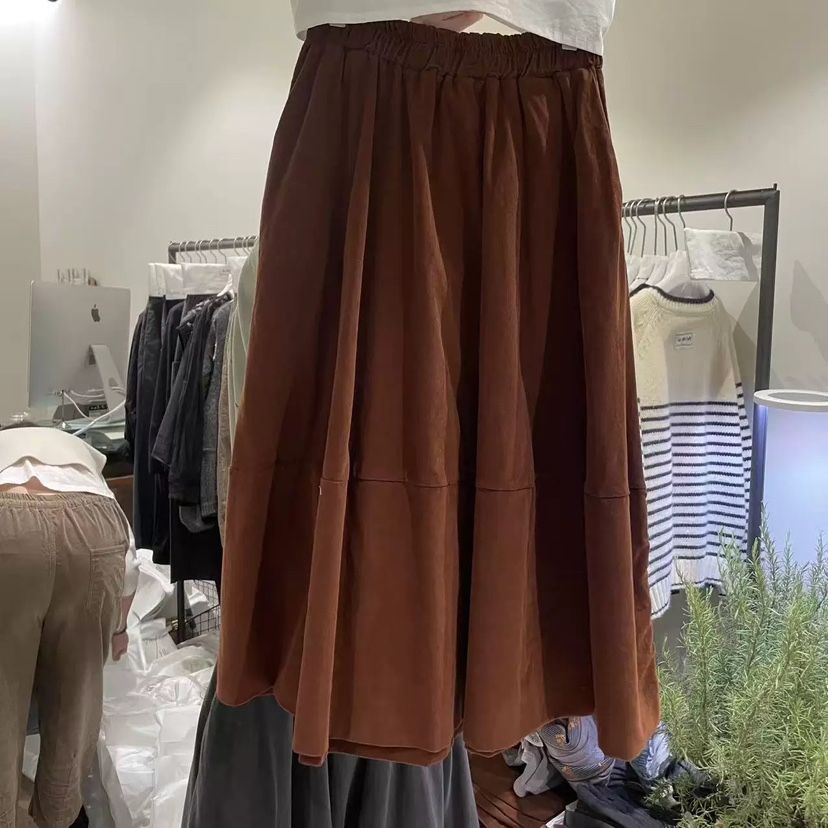 LE JARDINET東大門㊣實拍女裝新品時尚休閑半身裙中短裙褶裥LE JARDINET半身裙/中短裙圖色2