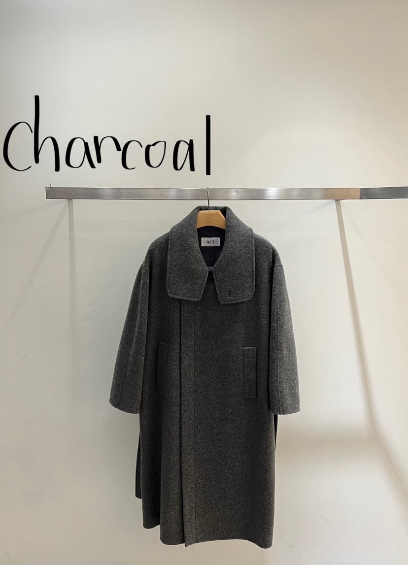 ONESTASTE東大門㊣代購女士新款職業人氣25秋冬中長款大衣高領TASTE/ONESTASTE中長款大衣圖色2