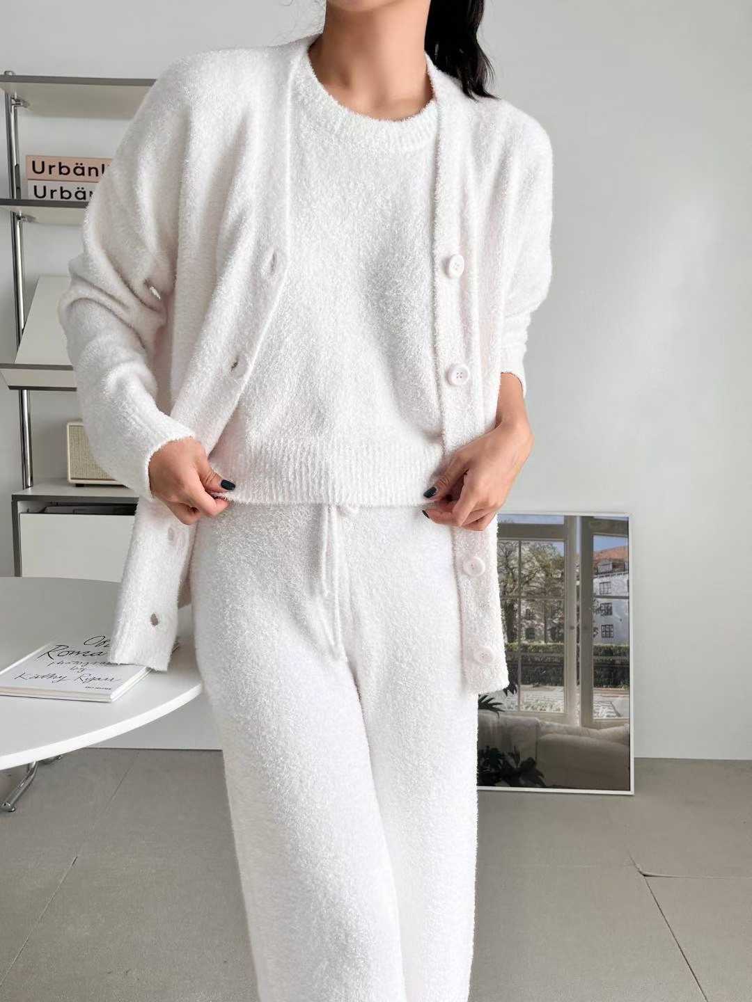 VICTORIA-P韓國直郵㊣女士新品熱賣真品休閑人氣睡衣三件套VICTORIA睡衣