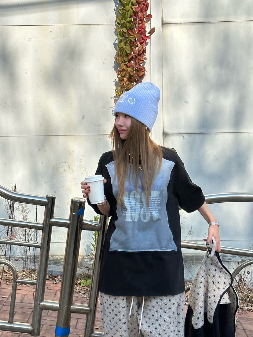 ZEROZERO東大門㊣代購女裝新品時尚熱賣休閑推薦25秋冬T恤抓絨ZEROZEROT恤