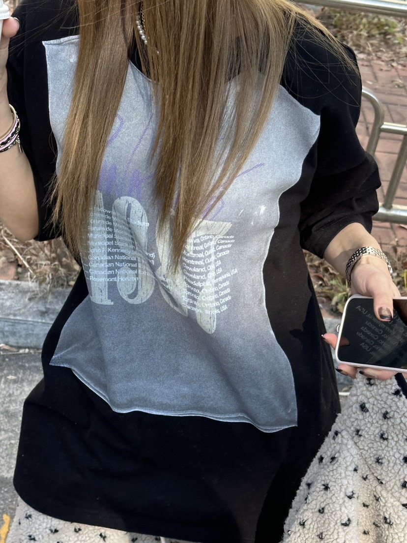 ZEROZERO東大門㊣代購女裝新品時尚熱賣休閑推薦25秋冬T恤抓絨ZEROZEROT恤