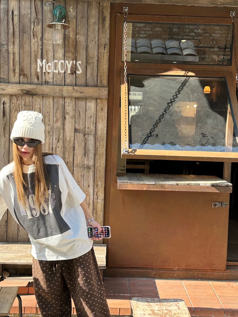 ZEROZERO東大門㊣代購女裝新品時尚熱賣休閑推薦25秋冬T恤抓絨ZEROZEROT恤