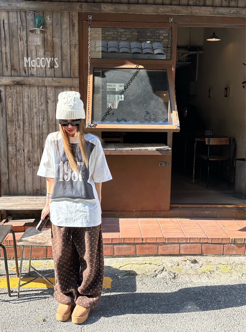 ZEROZERO東大門㊣代購女裝新品時尚熱賣休閑推薦25秋冬T恤抓絨ZEROZEROT恤