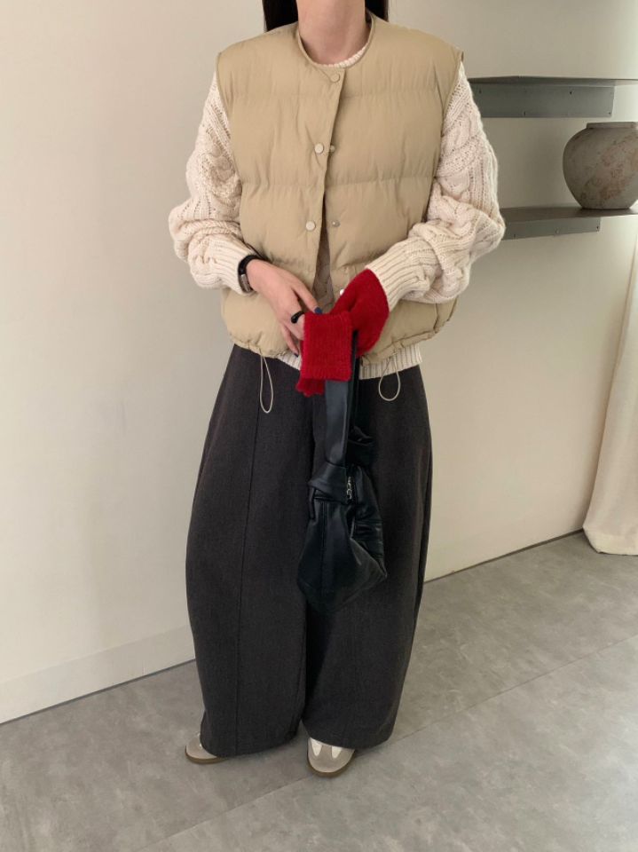 STAY HERE東大門㊣代購女士新款休閑真品馬甲不含內搭填充STAY HERE馬甲