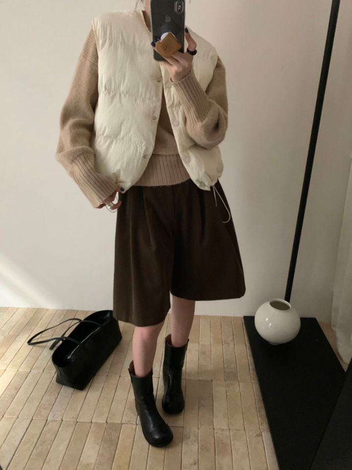 STAY HERE東大門㊣代購女士新款休閑真品馬甲不含內搭填充STAY HERE馬甲