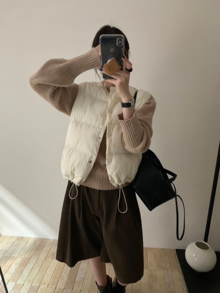 STAY HERE東大門㊣代購女士新款休閑真品馬甲不含內搭填充STAY HERE馬甲