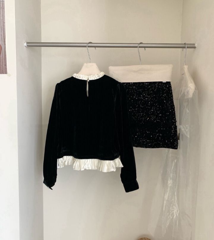 STAY HERE韓國代購㊣女裝新款25秋冬熱賣真品推薦襯衫蕾絲衫STAY HERE襯衫/蕾絲衫