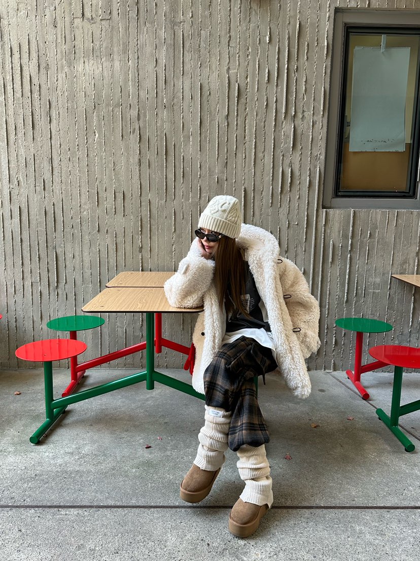 ZEROZERO東大門㊣實拍女裝新款25秋冬休閑褲工裝褲羊毛格紋ZEROZERO休閑褲