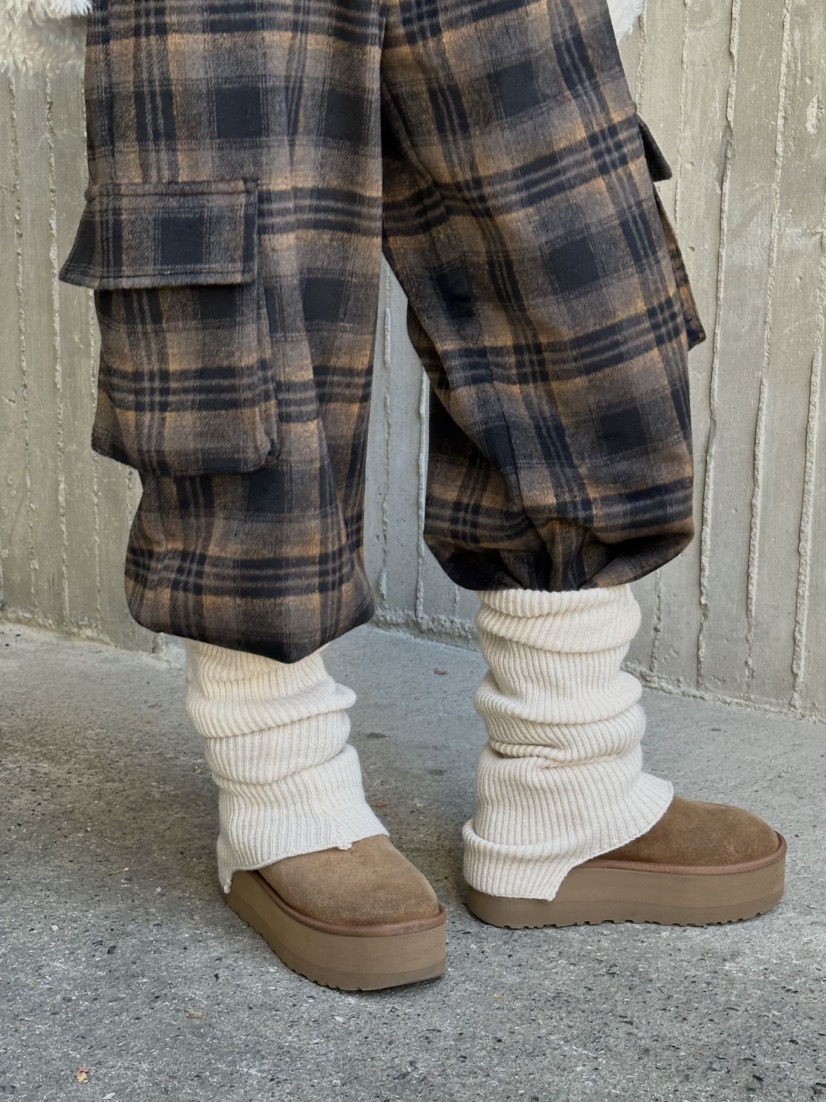 ZEROZERO東大門㊣實拍女裝新款25秋冬休閑褲工裝褲羊毛格紋ZEROZERO休閑褲