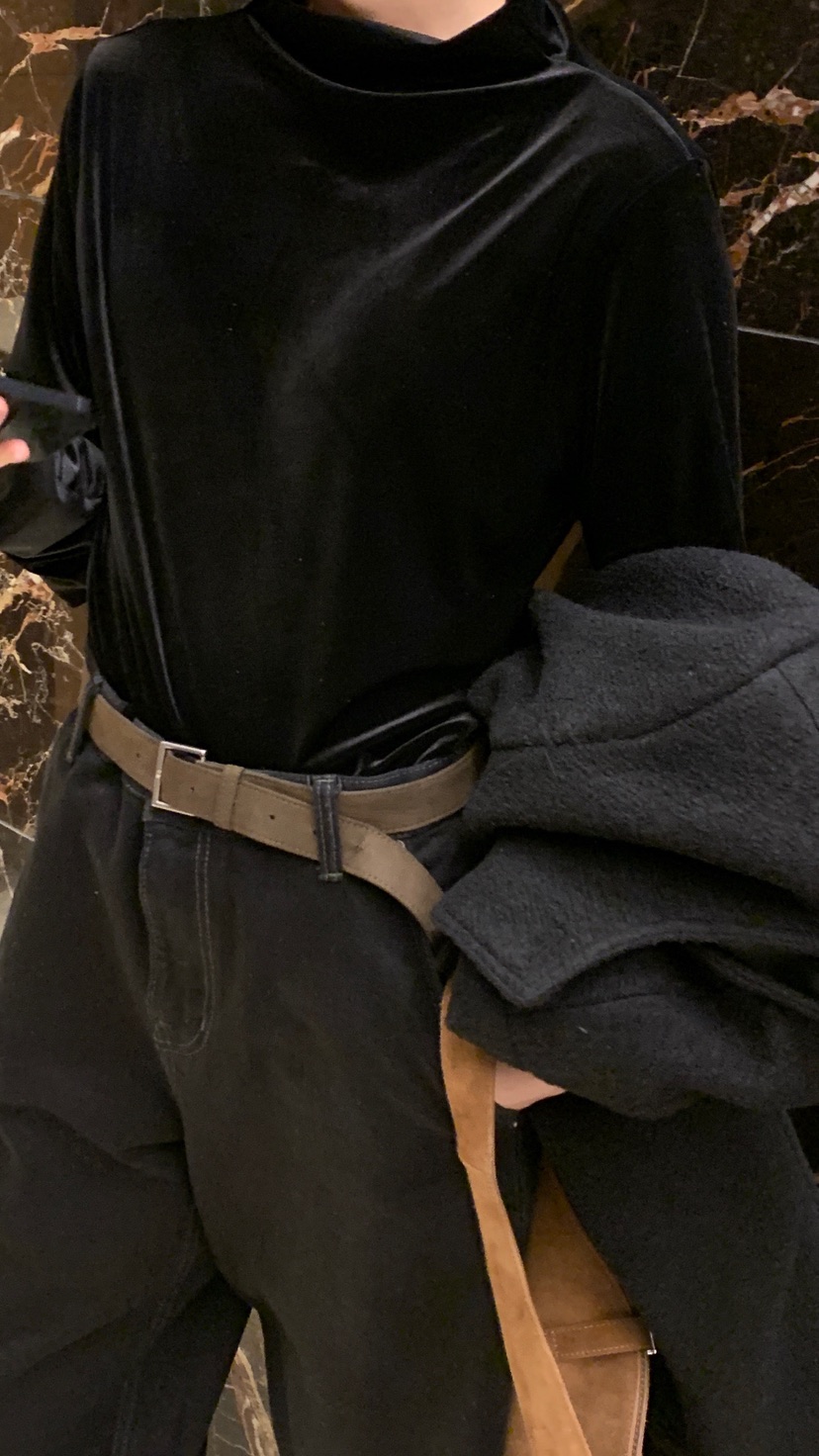 OVER RICH東大門㊣實拍女士新款職業時尚真品長袖T恤天鵝絨OVER RICH長袖T恤