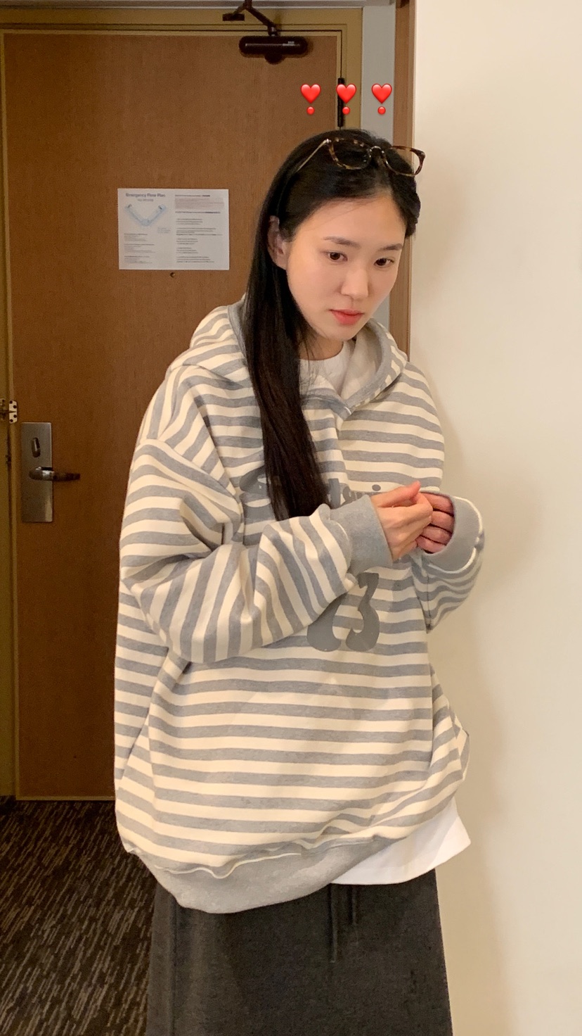 OVER RICH東大門㊣代購女士新品休閑人氣25秋冬推薦時尚衛衣OVER RICH衛衣