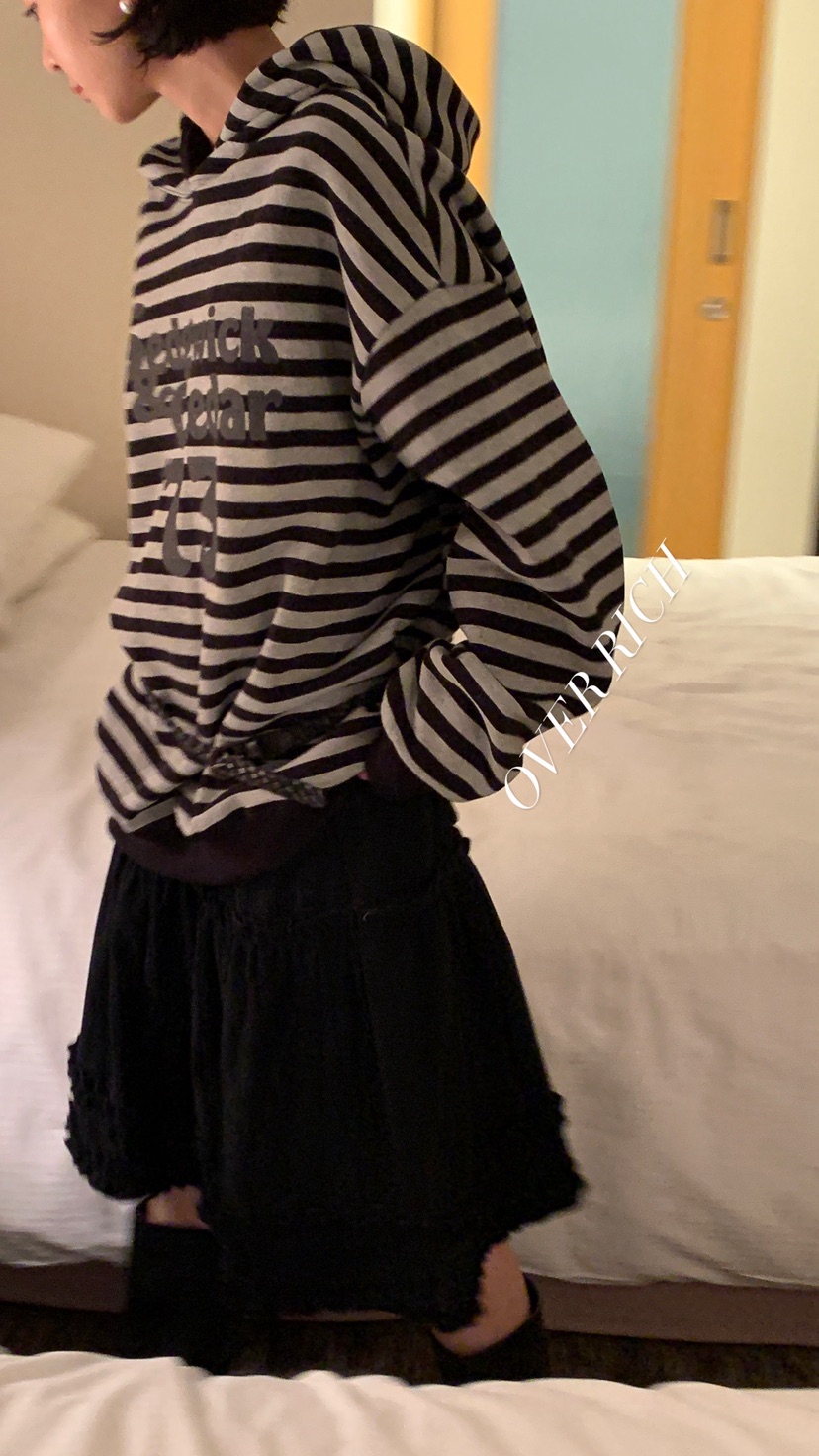 OVER RICH東大門㊣代購女士新品休閑人氣25秋冬推薦時尚衛衣OVER RICH衛衣