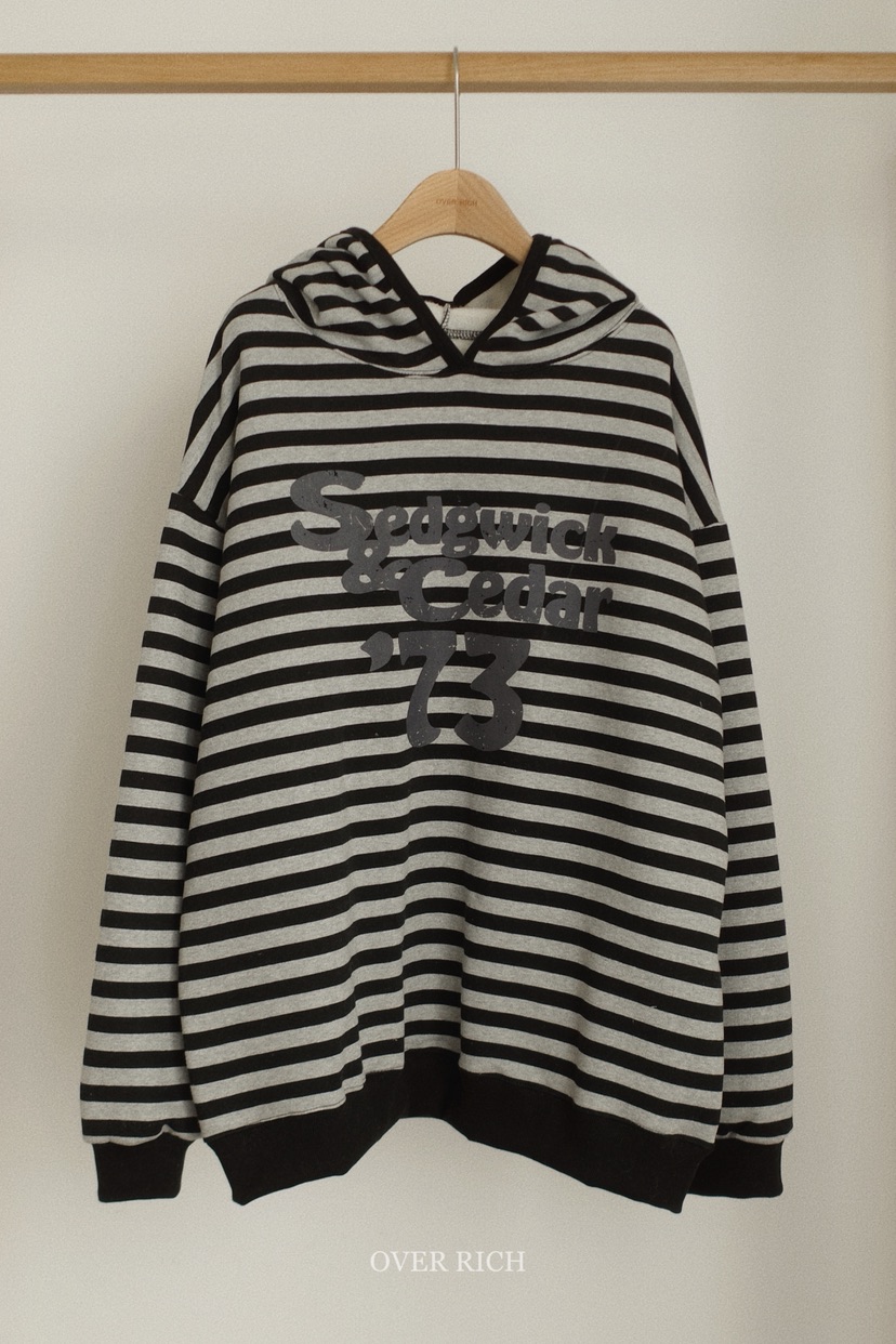 OVER RICH東大門㊣代購女士新品休閑人氣25秋冬推薦時尚衛衣OVER RICH衛衣圖色2