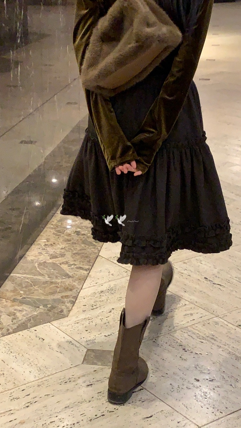 OVER RICH東大門㊣直郵女士新款人氣推薦半身裙中短裙羊毛OVER RICH半身裙/中短裙