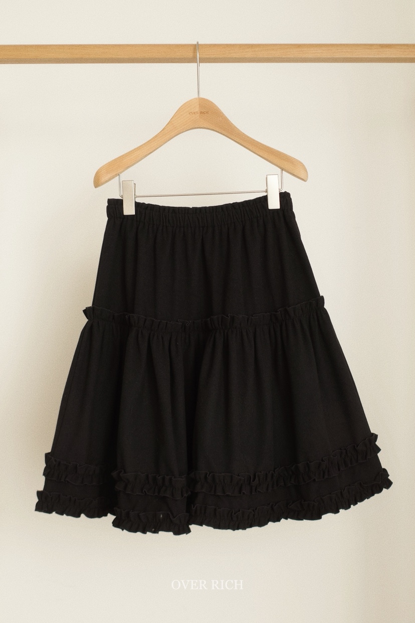 OVER RICH東大門㊣直郵女士新款人氣推薦半身裙中短裙羊毛OVER RICH半身裙/中短裙圖色3