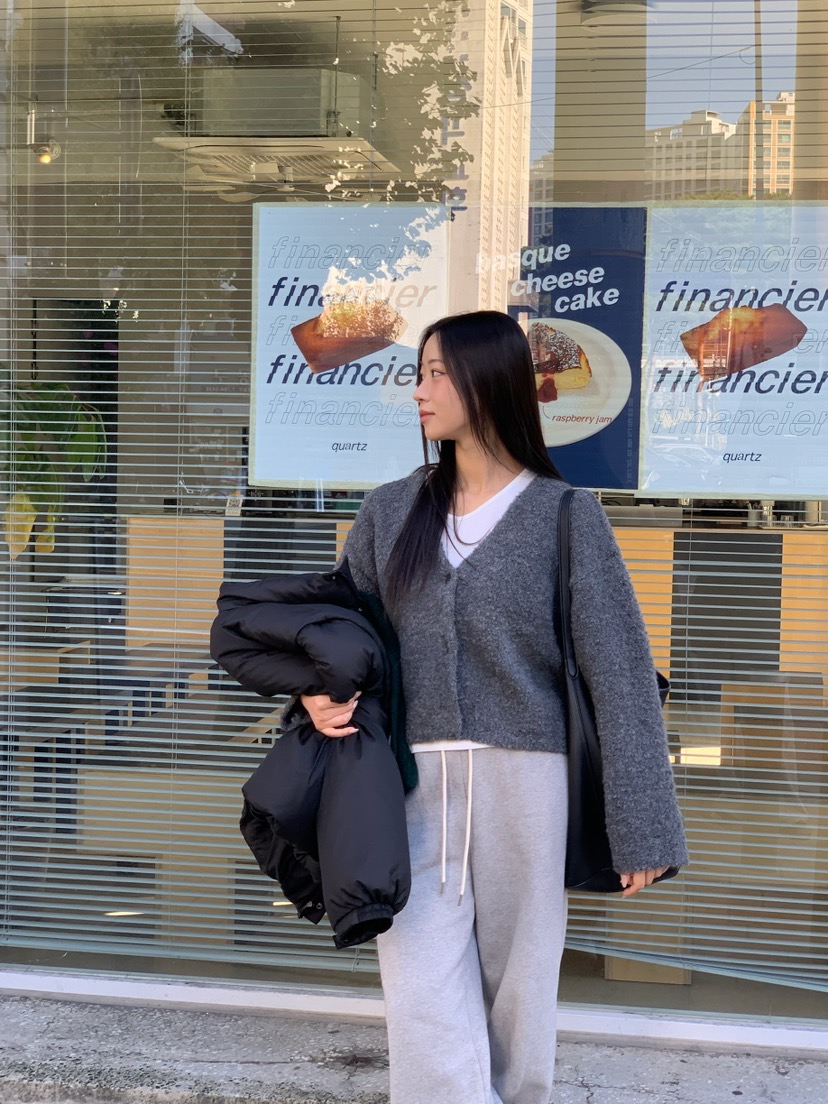 A Flan東大門㊣直郵女裝新款時尚熱賣真品針織衫泰迪熊開衫AFN/FLAN EDITION針織衫