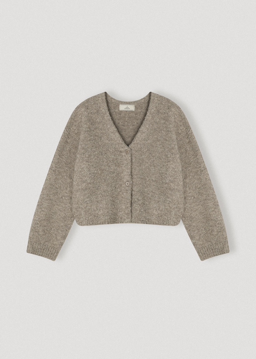 A Flan東大門㊣直郵女裝新款時尚熱賣真品針織衫泰迪熊開衫AFN/FLAN EDITION針織衫圖色1