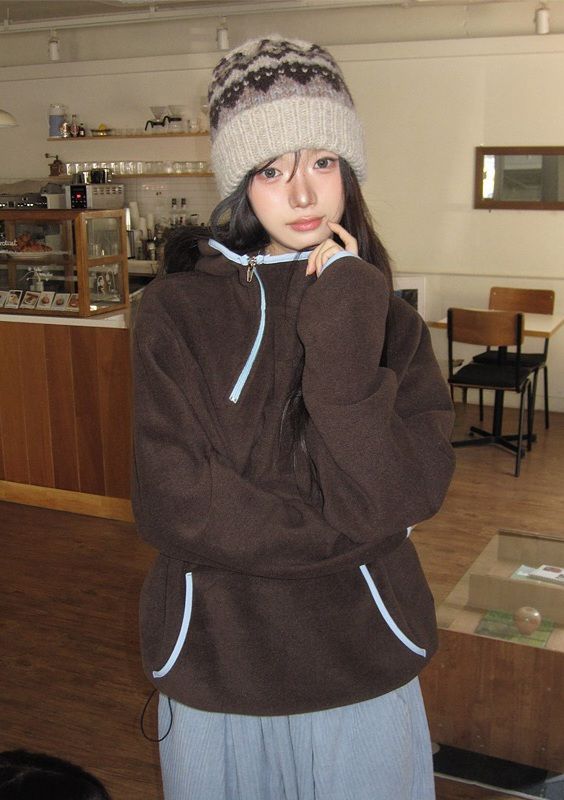 STAY HERE韓國直郵㊣女裝新品熱賣推薦時尚職業衛衣連帽衫STAY HERE衛衣