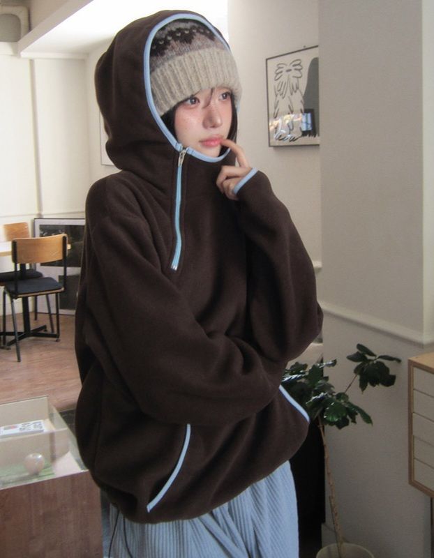 STAY HERE韓國直郵㊣女裝新品熱賣推薦時尚職業衛衣連帽衫STAY HERE衛衣