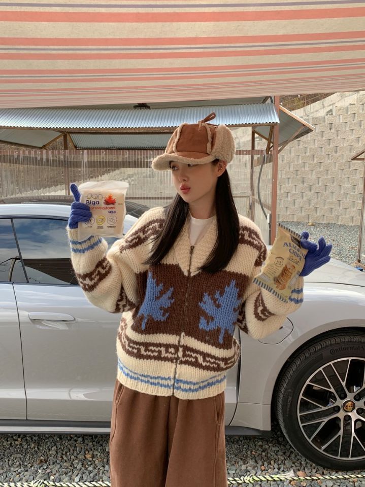 STAY HERE東大門㊣直郵女裝新款休閑真品職業25秋冬時尚毛衣STAY HERE毛衣